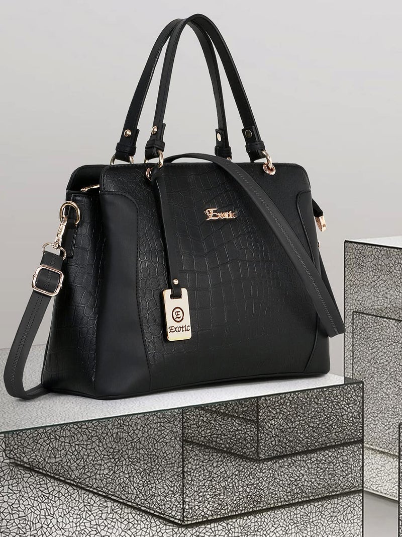 EXOTIC Womens Formal Hand/Sling Bag (Black) - Image 4