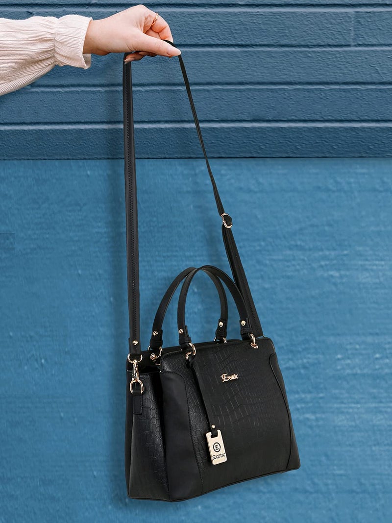 EXOTIC Womens Formal Hand/Sling Bag (Black) - Image 5