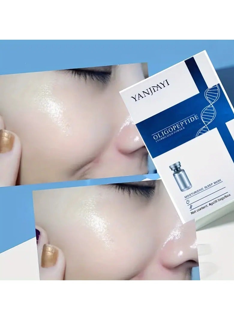 يانجاياي قناع النوم المرطب المصنوع من مسحوق أوليجوبيبتيد المجفف بالتجميد - Image 2