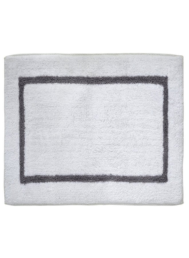 Modern Threads 2-Pack Reversible Contrast Stripe Bath Mat Set 17-inch by 24-inch & 21-inch by 34-inch, Taupe - Image 4