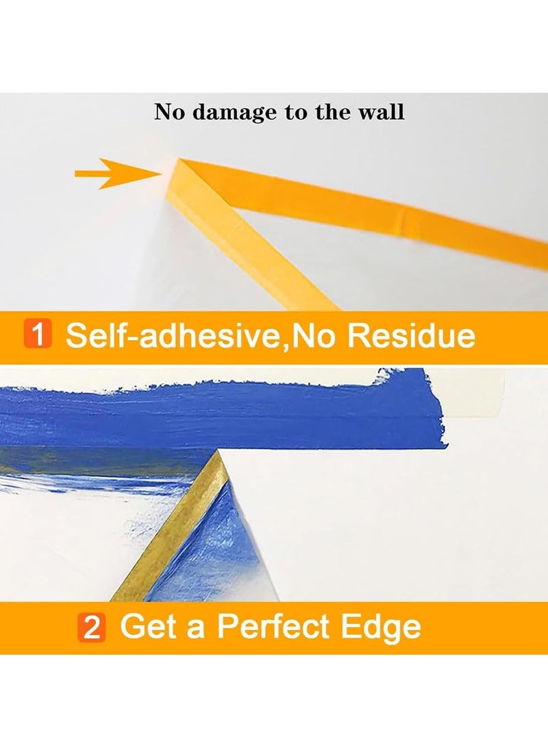 Generic 3M x 20M Masking Film with Tape,Plastic Waterproof Dust-Proof Pre-Taped and Drape,Transparent Painting Protective Masking Film,Plastic Protective Drop Film for Furniture Carpet Bed Covering  - Image 5
