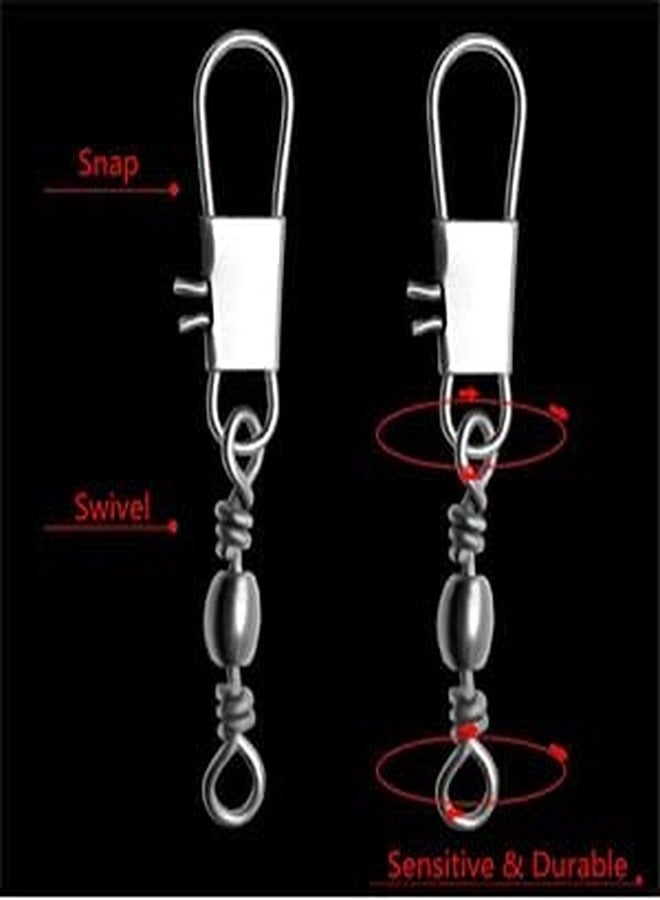 AUF Fishing Rolling Swivel with Interlock Snap #2 (10pcs) - Image 5