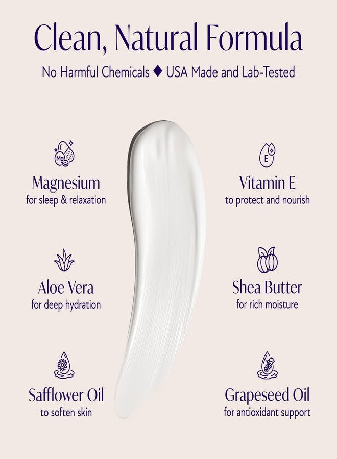 Solia Magnesium Sleep Cream, USA-Made Topical Magnesium Lotion for Sleep, Lavender Lotion for Feet, Nighttime Mag Oil Body Butter, Foot Cream, Relaxing Rub for Muscles, 4oz - Image 4
