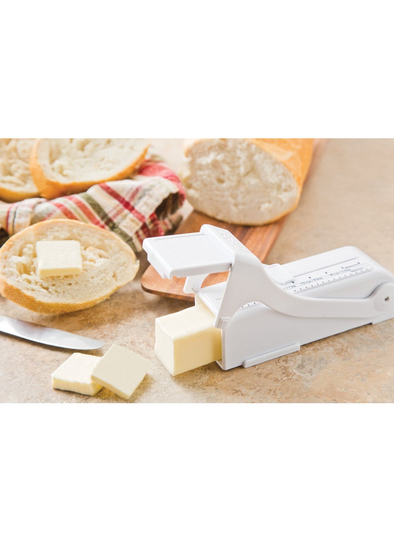 Generic Buttermate Butter Cutter Slicer, Measuring Dispenser and Keeper, 1 Stick Capacity, White  - Image 2