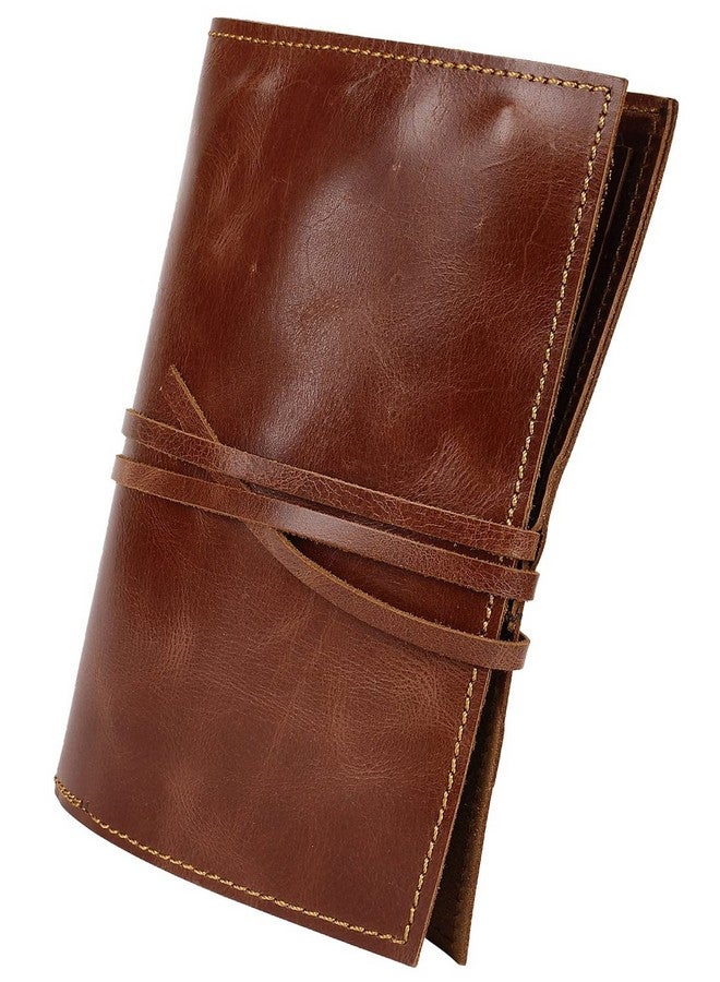 Rustic Town RUSTIC TOWN Leather Pencil Case Roll Up Color Pencil Organizer For Boys Girls - Pen Pouch For Artist Paint Brush Holder, School, Work & Office,Brown  - Image 1
