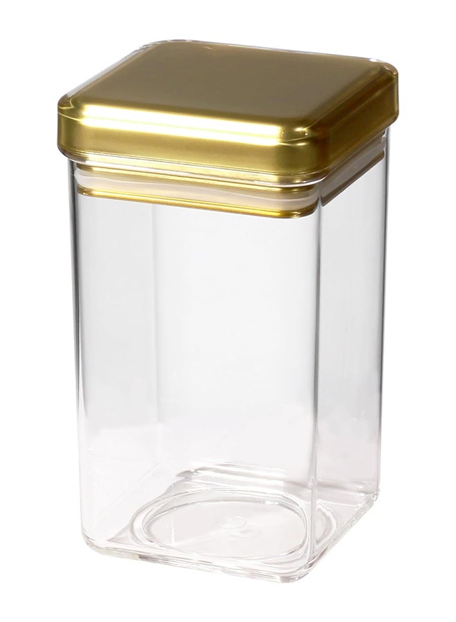 Orchid علبة أكريليك مربعة من أوركيد جولد بأغطية محكمة الغلق - Image 1