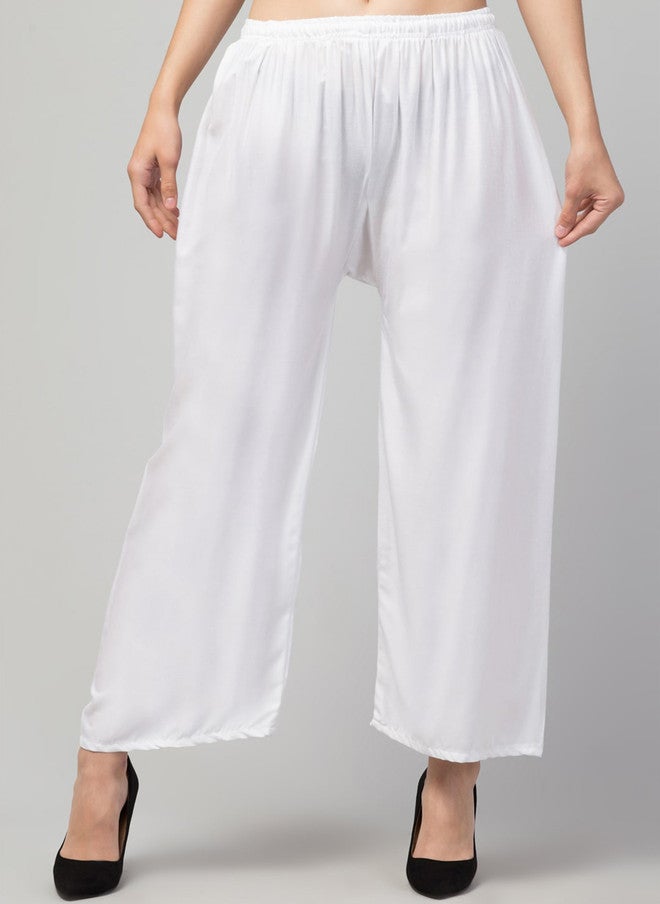 Trend Level Women Pack Of 2 Straight Mid Rise Palazzos - Image 2