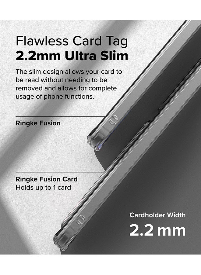 Ringke Fusion Card For Samsung Galaxy A36 / A56 5G Case Back Cover Transparent Soft Flexible TPU Bumper with Built-in Slim Card Holder Wallet - Clear - Image 4