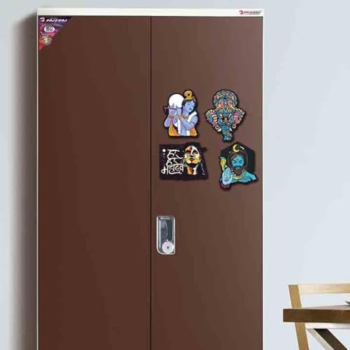 Vprint Quality MDF Craft Magnet Blanks (Set of 12/3x3 in) Plain Wooden Cutouts for DIY Fridge Magnets, Resin Art, Decoupage & Creative Painting Projects (GOD) - Image 4
