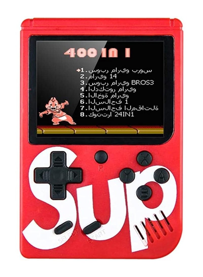 SUP 400 in 1 SUP GAME BOX Classic Retro Gaming Console (Single Player, Red) - Image 1