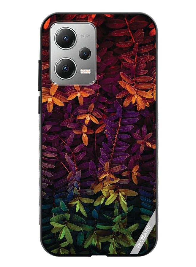 VR CREATIVE Protective Case Cover For Xiaomi Redmi Note 12 Leaves Design Multicolour - Image 1