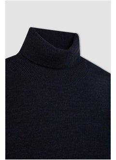 DeFacto Boy Tricot Regular Fit Turtle Neck Long Sleeve Pullover  - Image 3
