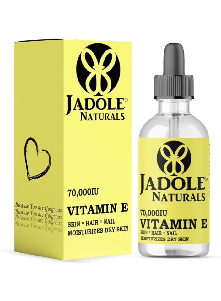 Jadole Naturals Vitamin E Oil - 70000IU -118ml - Image 1
