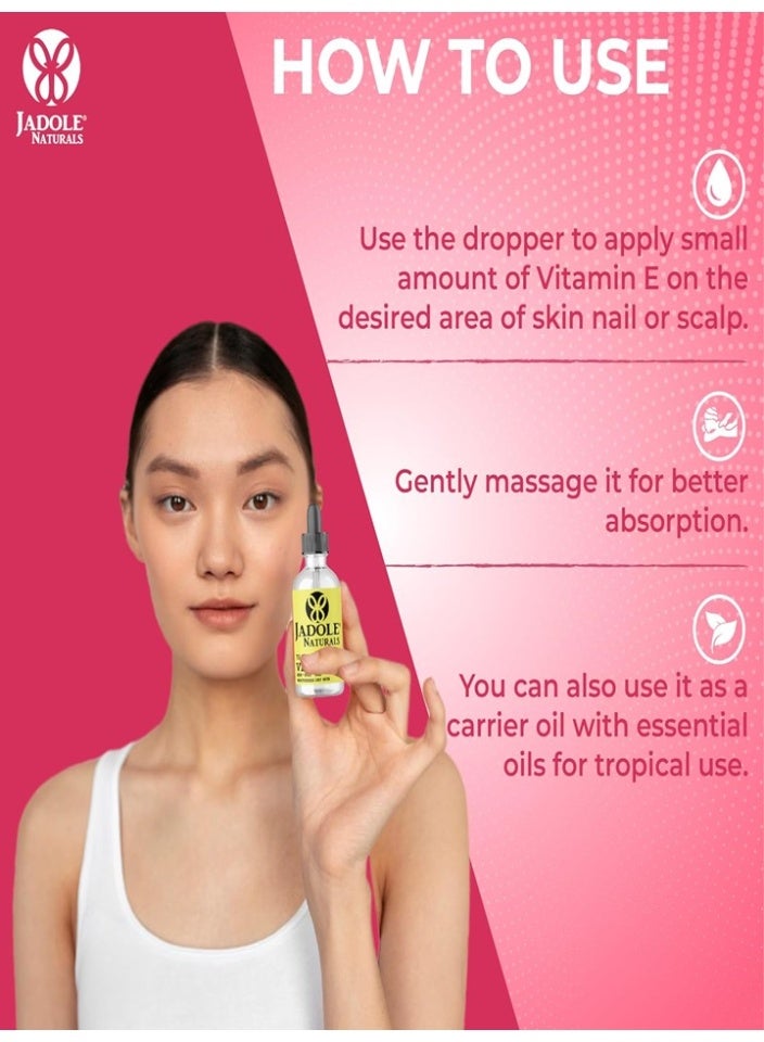Jadole Naturals Vitamin E Oil - 70000IU -118ml - Image 3
