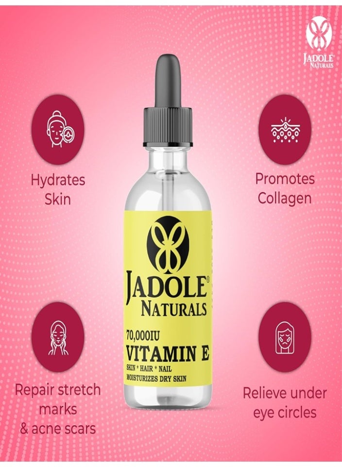 Jadole Naturals Vitamin E Oil - 70000IU -118ml - Image 4