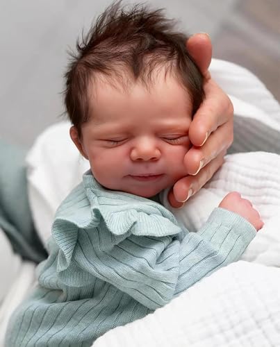Zero Pam Silicone Reborn Baby Dolls18 in Realistic Baby Doll Real Life Reborn Dolls Silicone Babys Doll That Look Real Posable Cloth Body Newborn Babies with Accessories for 3 Girls - Image 1