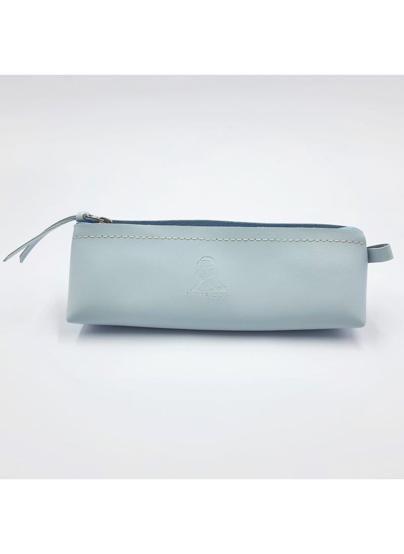 Südor - Mona Lisa Soft Leather Stylish Triangle Pen Holder Cloud Blue - Image 1