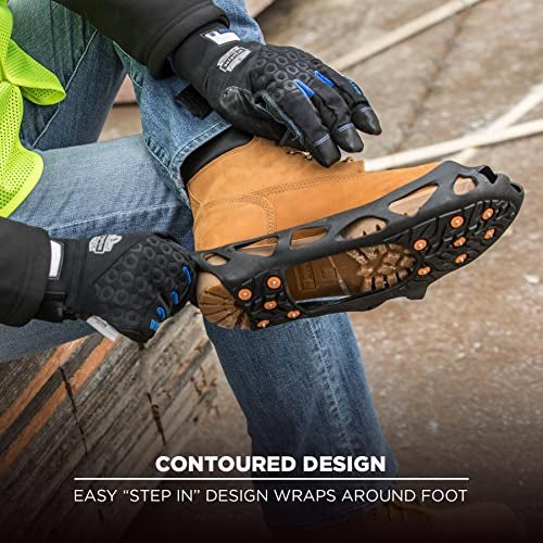 Ergodyne - 16785 TREX 6304 Step In Ice Traction Cleat with 12 Carbon Steel Spike Grips,Black,X-Large - Image 5