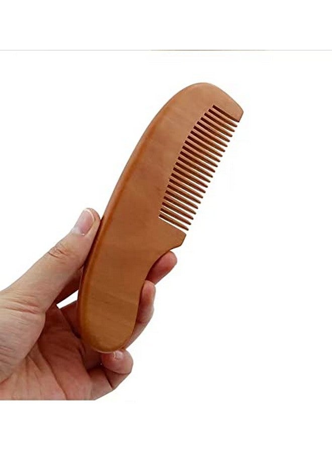 PandaEar Baby Hair Brush and Comb Set for Newborn| Natural Wooden Hairbrush with Soft Goat Bristles, Pear Wood Comb and Wooden Massage Brush for Infant, Toddler, Kids - Image 2