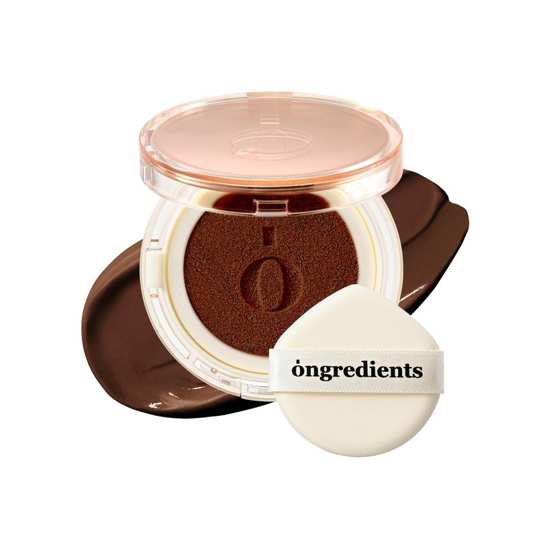 Skin Barrier Glow Cover Cushion Allday Coverage Glow Finish Lightweight SkincareLike Texture Noncakey Makeup Korean Cushion Foundation 51N Milky Way 015 oz