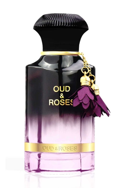 AHMED Oud  Roses 60mL Unisex Oriental Perfume for Men and Women a Woody Floral Oriental Fragrance with Oudh Frankincense and Rose Accords