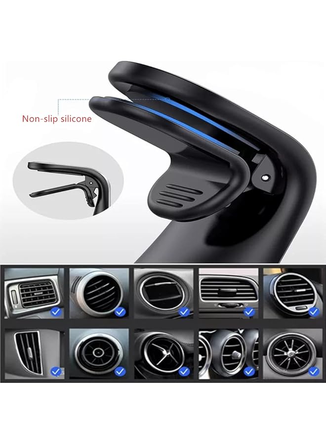 SAGREENY Car Phone Holder - Universal Air Vent Magnetic Mount, 360° Rotation For Mobile Devices, Vehicle Accessories - Image 3