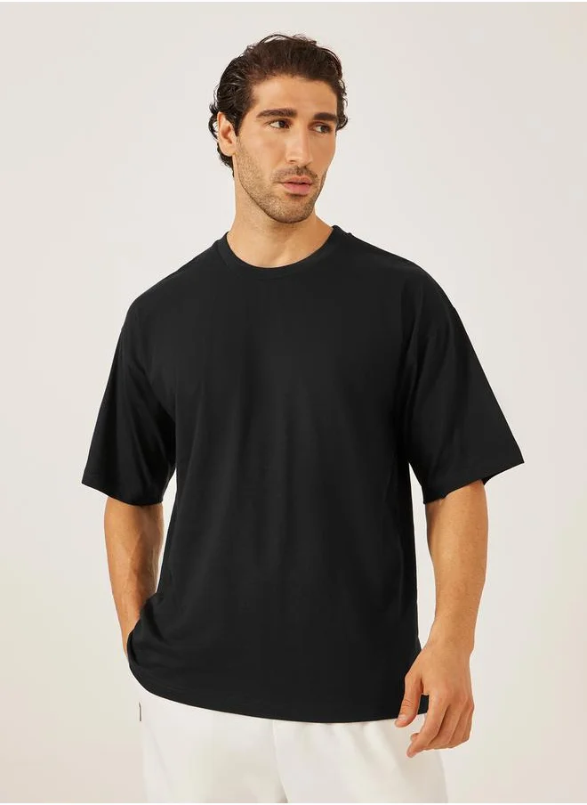 ستايلي Back Graphic Print Jersey Oversized T-Shirt