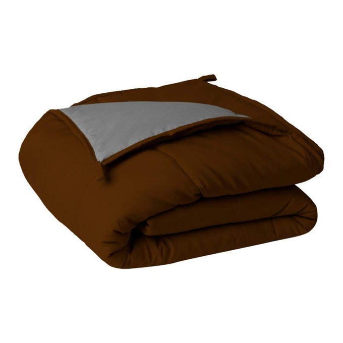 MICROFIBER 200TC COMFORTER DOUBLE_COFFEE GREY