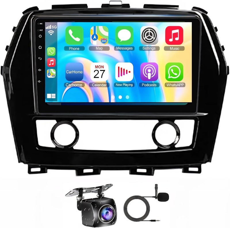 فيريكس ستيريو سيارة نيسان ماكسيما A36 بشاشة أندرويد 2015-2020 مع Apple Carplay Android Auto لاسلكي واي فاي DSP FM&AM BT AHD كاميرا متضمنة واجهة سريعة (4 + 32 جيجابايت Carplay 8CORE) - Image 1