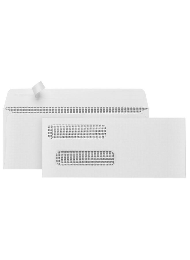 Blue Summit Supplies - 5008 Self Seal Double Window Security Envelopes Designed For Quickbooks Checks Computer Printed Checks 3 5/8 X 8 11/16 (Not For Invoices) - Image 1