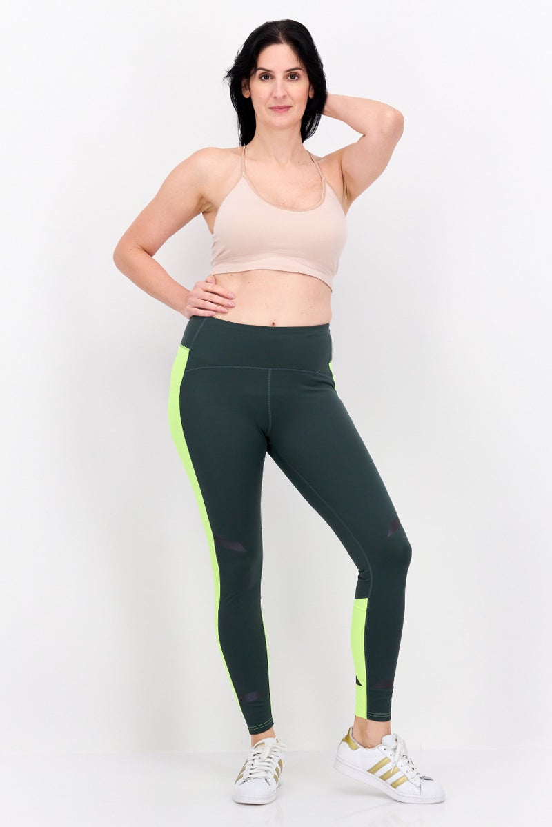 Brooks Women Sportswear Fit Brand Logo Training Tights, Green - Image 4