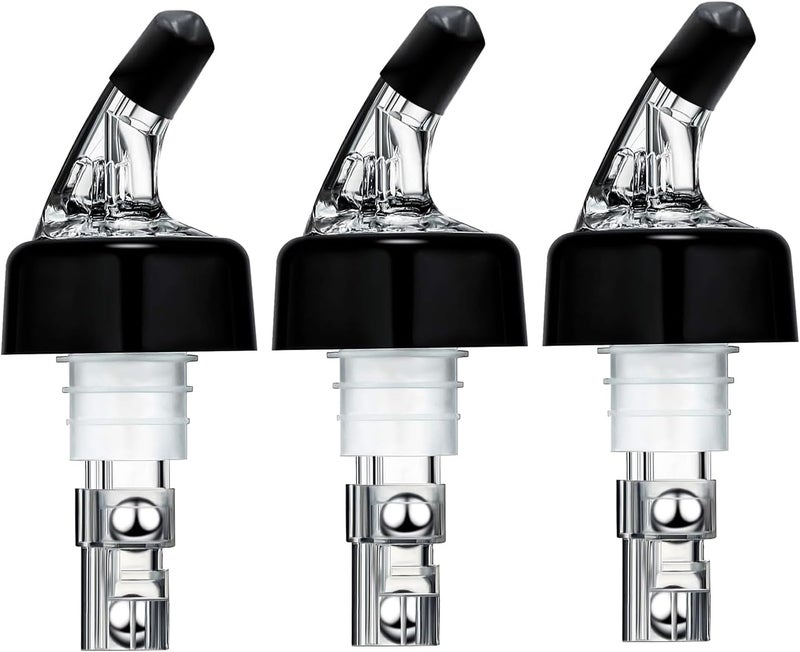 Pafusen 3 Pack Measured Liquor Pour Spout, Liquor Bottle Pourers, Measure Pour Spout for Liquor Bottles, Bottle Pourers for Alcohol, Shot Pourer Cocktail Liquor Dispenser Bar Bartending Tool -2oz/60ml - Image 1