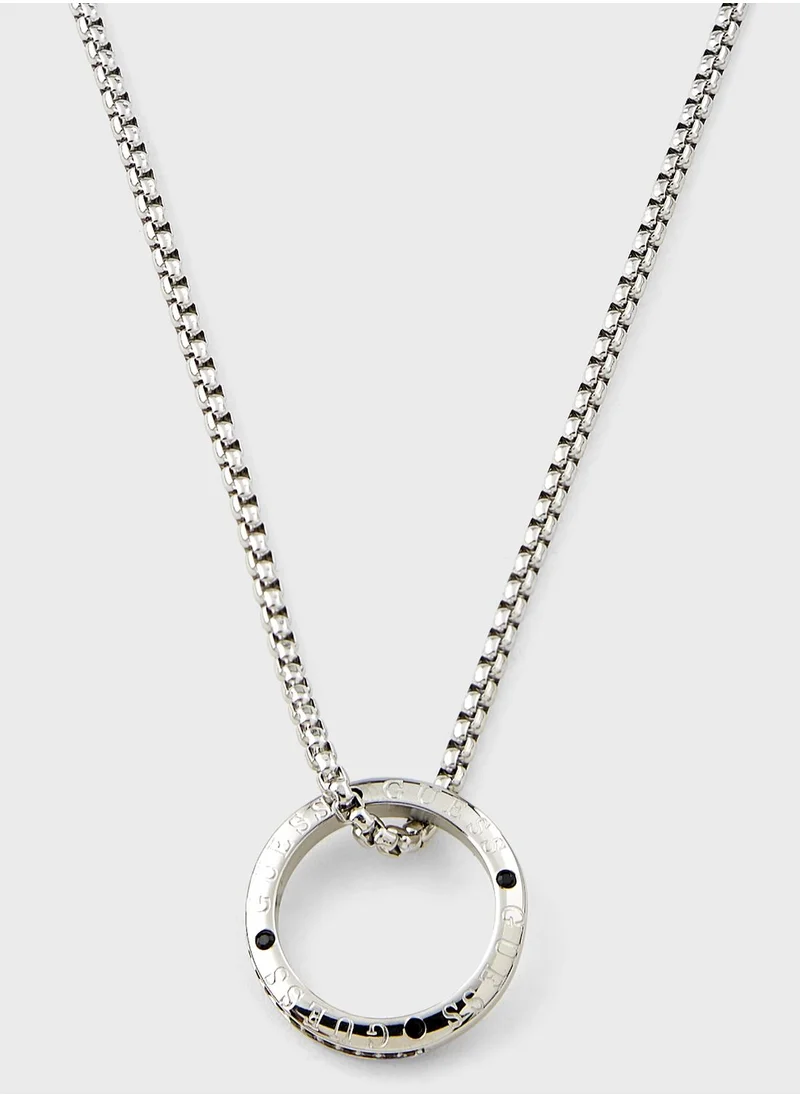 GUESS Casual Pave Ring Necklace