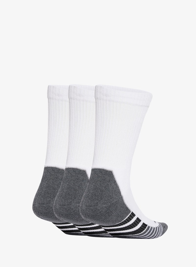 Adidas 3 Pack Performance Cushioned Crew Socks - Image 2