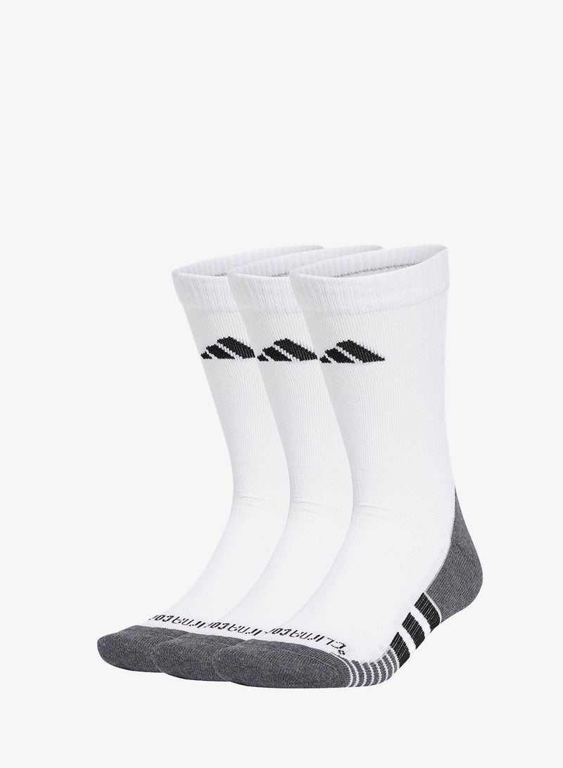 Adidas 3 Pack Performance Cushioned Crew Socks - Image 1