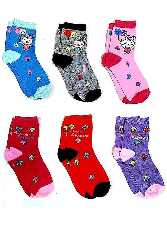 TENDSY Kids Unisex Cotton Ankle Length Multicolor Socks (Pack of 12 Pairs) (3-7 Years) - Image 4