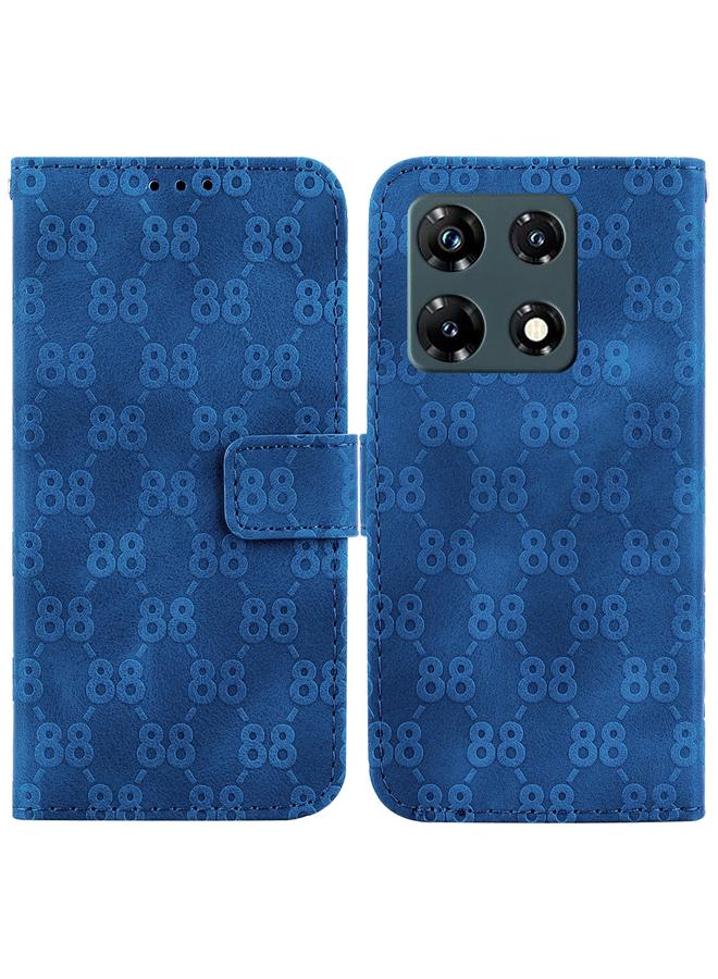 اس-توب جراب لهاتف Infinix Note 30 Pro، جراب هاتف جلدي مزدوج منقوش على شكل 8 - Image 1