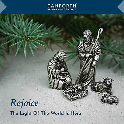 DANFORTH Holy Family Nativity Set, Handcrafted Pewter Nativity Set/Scene, Made in USA - Image 2