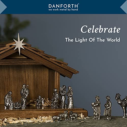 DANFORTH Holy Family Nativity Set, Handcrafted Pewter Nativity Set/Scene, Made in USA - Image 3