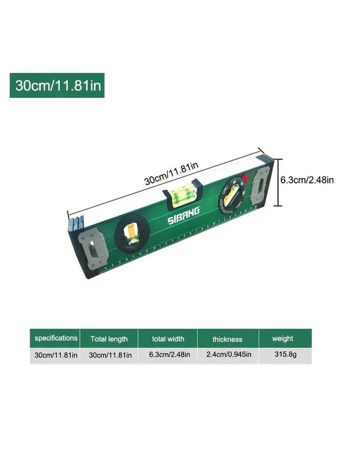 1PC 600mm Magnetic Level Ruler Heavy Duty Precision Magnetic Leveling Tool Anti Fall Design - Image 3