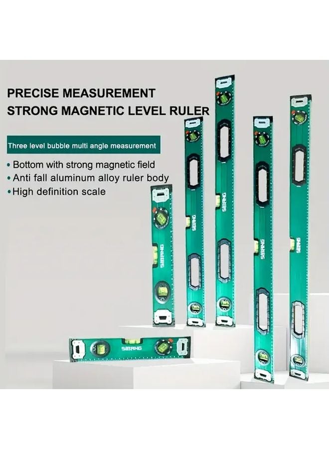 1PC 600mm Magnetic Level Ruler Heavy Duty Precision Magnetic Leveling Tool Anti Fall Design - Image 2