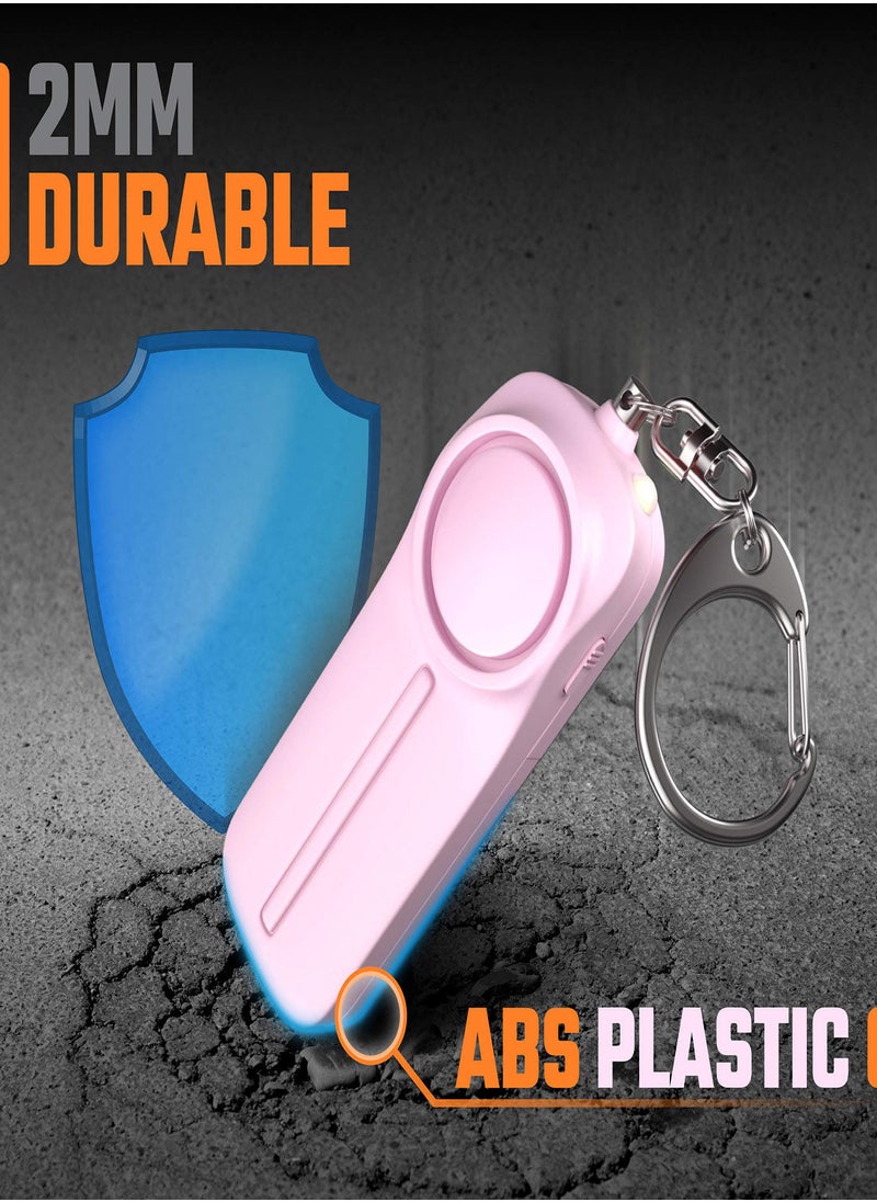 SYOSI - Personal Alarm Personal Safety Panic Alarm Keychain Emergency Self Defence 130 dB Loud Siren Protection Device with LED Light Simple Operation Reusable for Women Kids Elders - Image 1