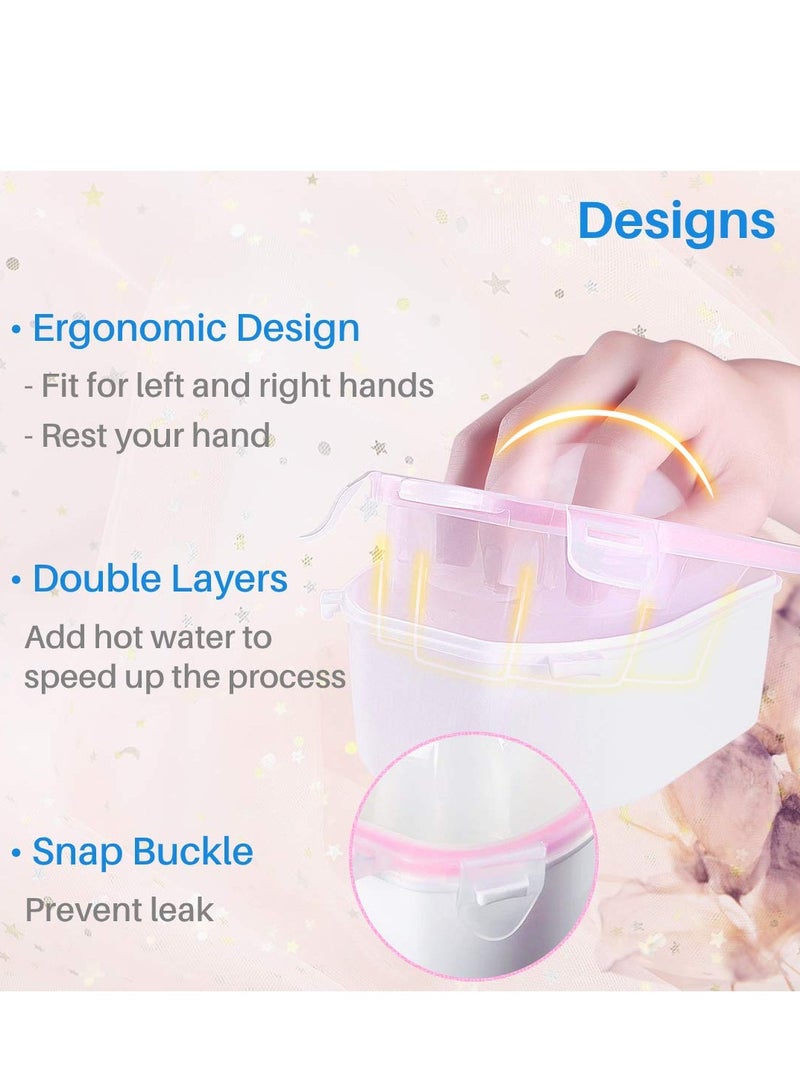Loquat Nail Soaking Bowl Nail Art Polish Remover Soak Hand Bowl Manicure Spa Soaker Acetone Safe - Image 4