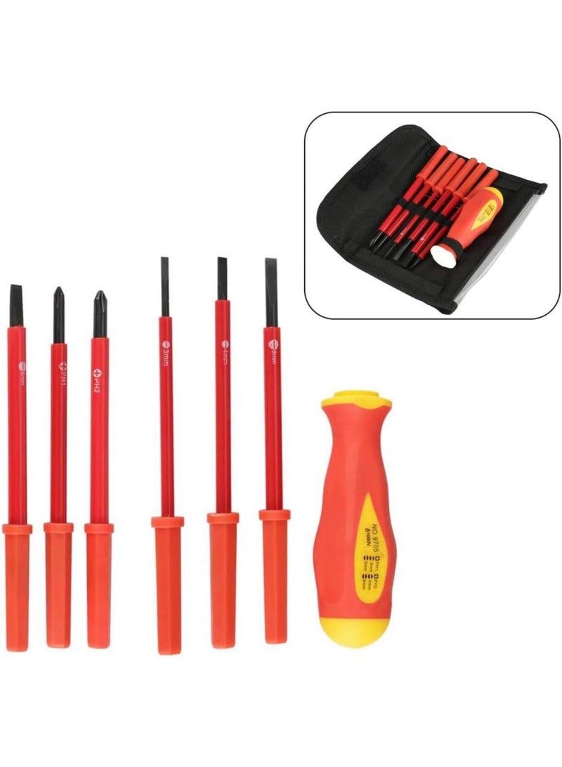 GGOOT DIY & Tools/Hardware Multifunction Insulated Screwdrivers Insulated Slot Cross Electrician Screwdrivers Set  - Image 2
