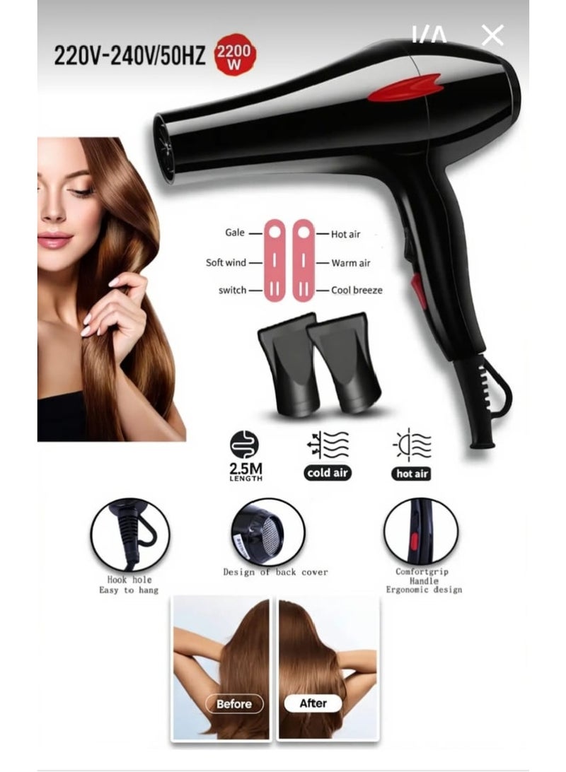 Excellent black hair dryer - Image 4