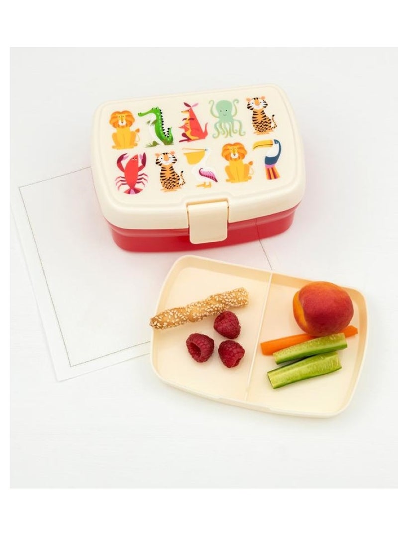 Rex London Colourful Creatures Lunch Box With Tray - Image 4