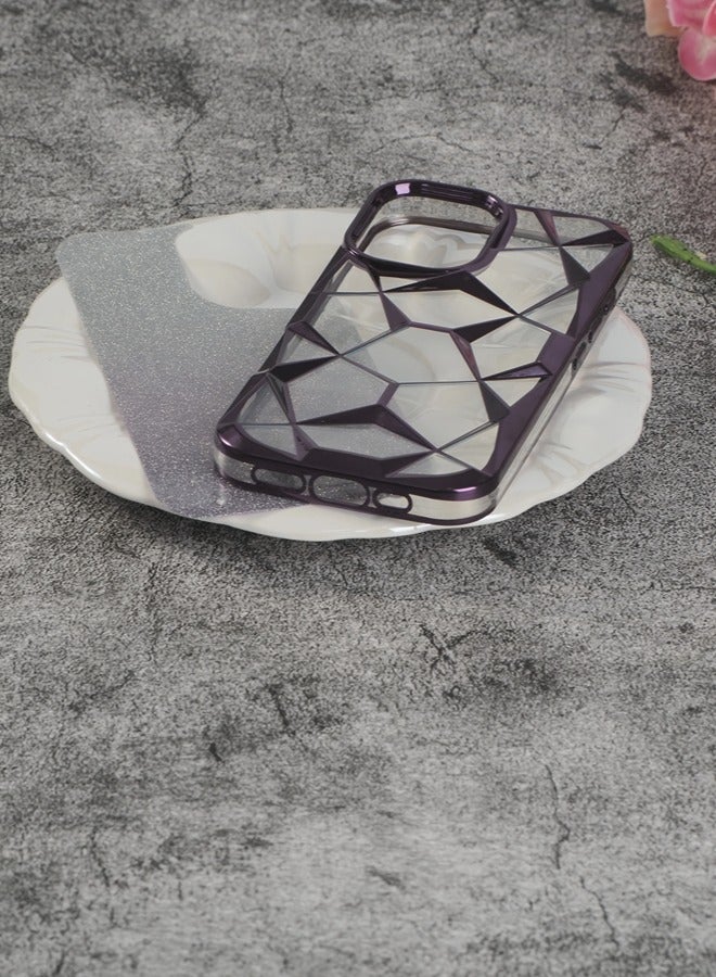 ShebSheb iPhone 16 Plus Case for Plating Bling Gradient Glitter Clear iPhone Cover ,Soft TPU Cute Camera Protection Shockproof Back for Women Girls iPhone Case - Image 4