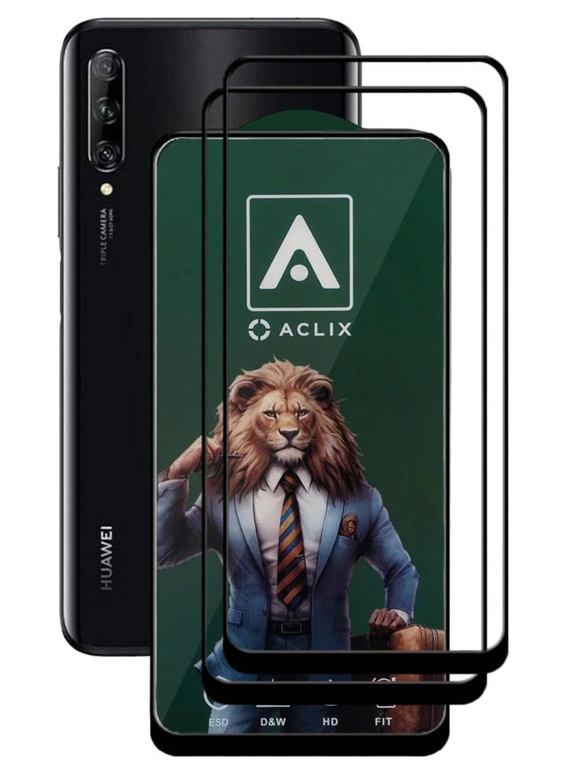 ACLIX 2 Pieces Antistatic ESD Dustproof Premium Quality High Definition Tempered Glass Screen Protector Designed For Huawei Y9s - Image 1