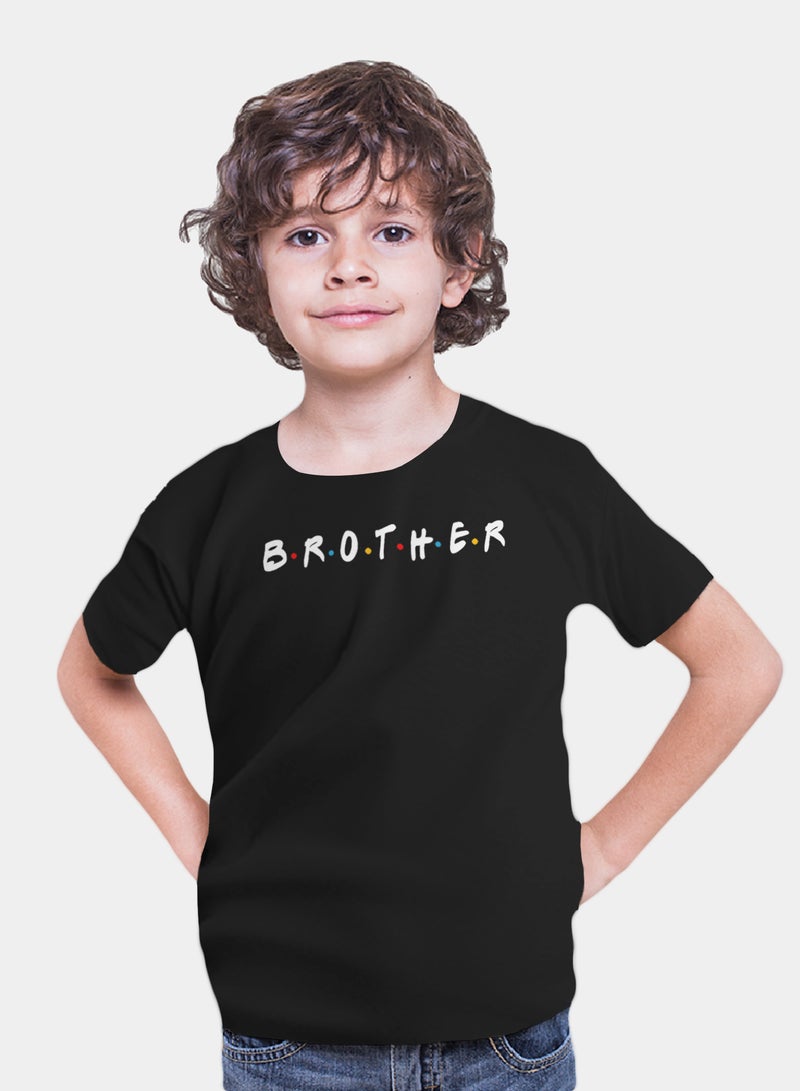 Fashion World Cotton T-shirt Printed with High-quality Friends by name BROTHER  - Image 1