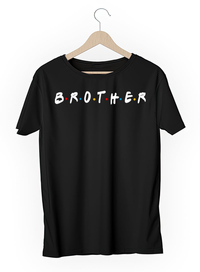 Fashion World Cotton T-shirt Printed with High-quality Friends by name BROTHER  - Image 3